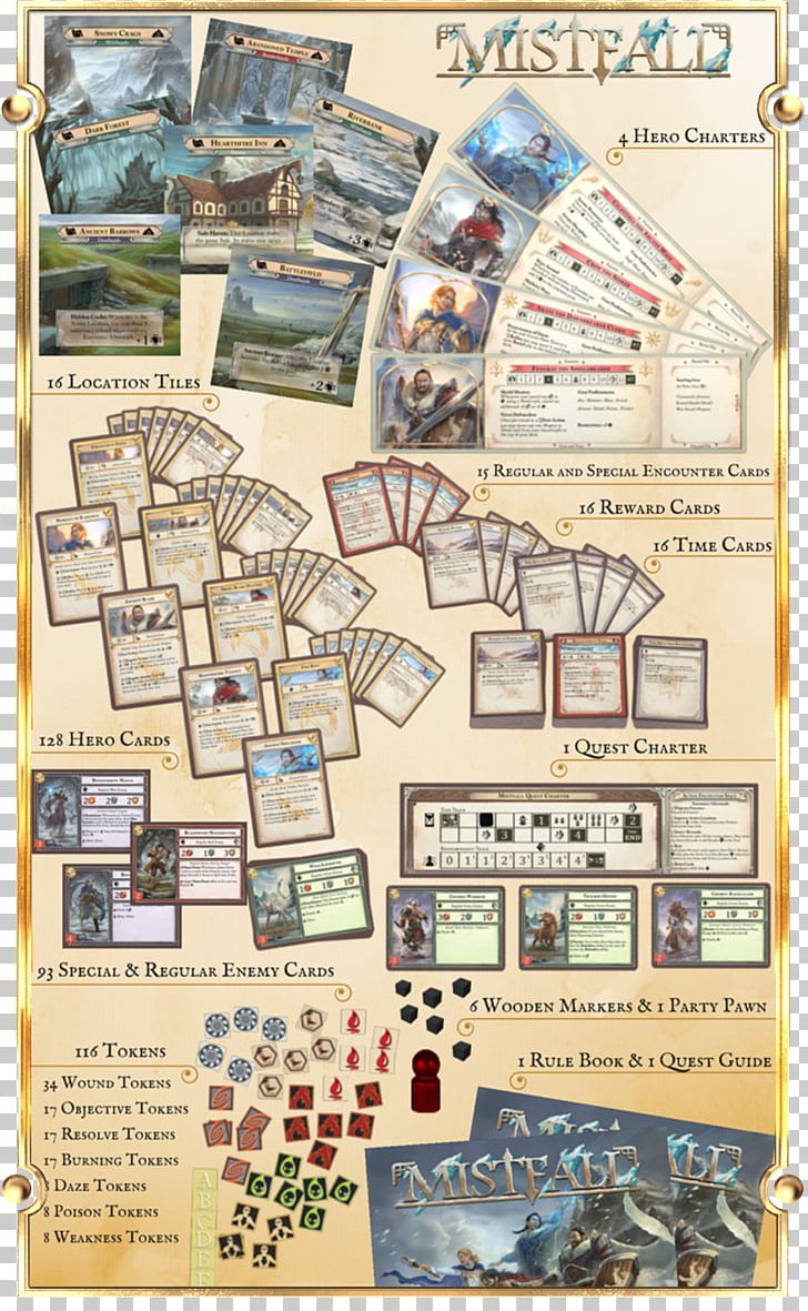 HeroQuest Passport Game Studios Mistfall Set Board Game PNG, Clipart, Adventure Game, Board Game, Boardgamegeek, Card Game, Cooperative Board Game Free PNG Download