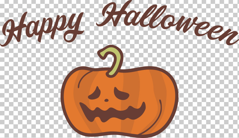 Happy Halloween PNG, Clipart, Calabaza, Cartoon, Fruit, Happy Halloween, Logo Free PNG Download