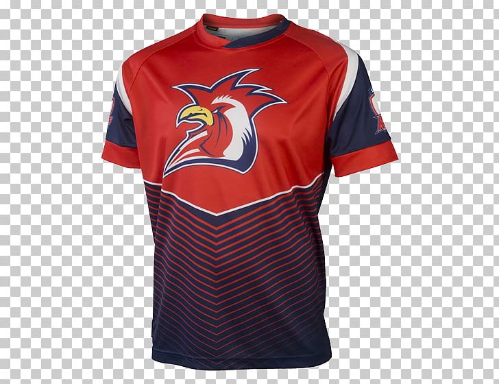 Sports Fan Jersey T-shirt Sydney Roosters National Rugby League Sleeve PNG, Clipart, Active Shirt, Clothing, Dvd, Jersey, Merchandise Free PNG Download