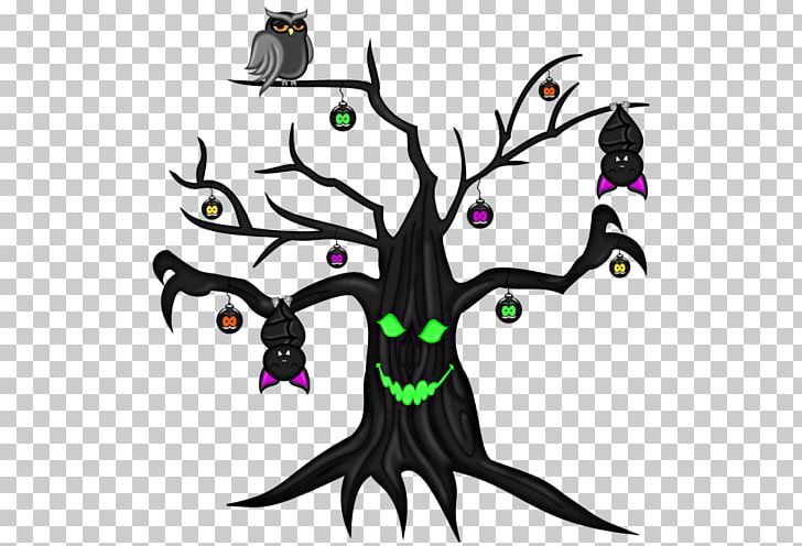 The Halloween Tree Drawing PNG, Clipart, Art, Artwork, Beak, Bird, Blog Free PNG Download
