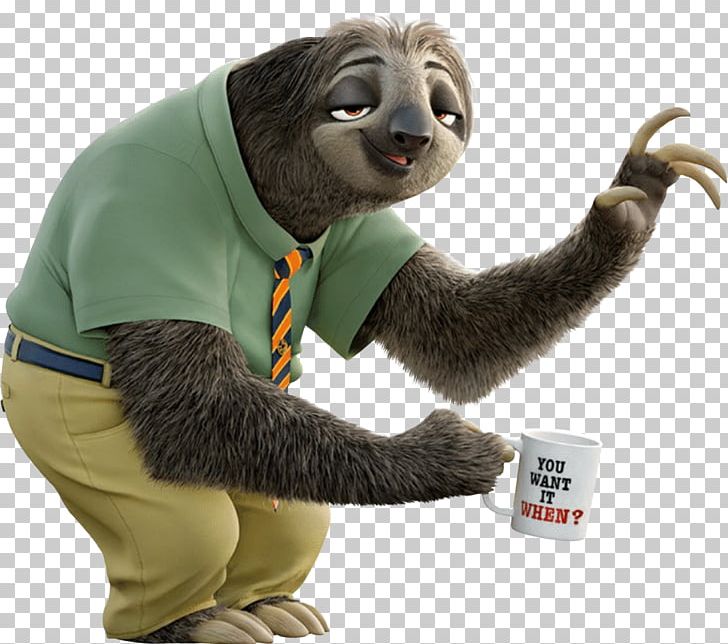 Three-toed Sloth Flash Nick Wilde Lt. Judy Hopps PNG, Clipart, Character, Chief Bogo, Comic, Film, Flash Free PNG Download