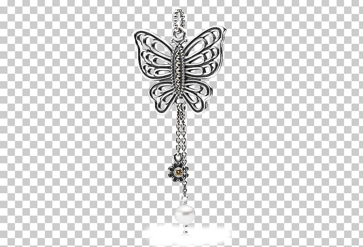 Earring Pandora Charms & Pendants Charm Bracelet Necklace PNG, Clipart, Body Jewelry, Bracelet, Butterfly, Charm Bracelet, Charms Pendants Free PNG Download