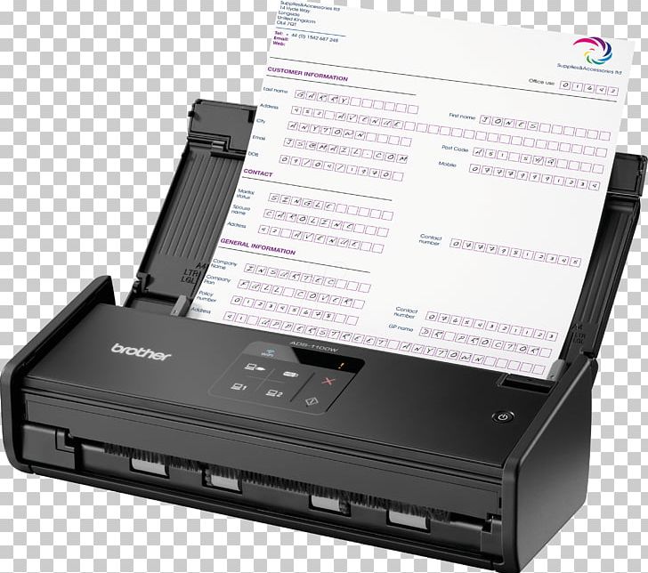 Scanner Brother Center ADS-1100W-Document Scanner-Duplex-215.9 X 863 ... Brother ADS-1600W Document Scanner Automatic Document Feeder Brother Industries PNG, Clipart, Ads, Automatic Document Feeder, Brother, Canon, Electronic Device Free PNG Download