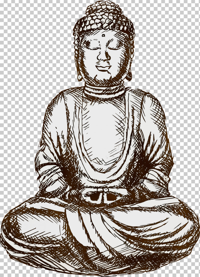 Sitting Gautama Buddha PNG, Clipart, Bodhi Day, Gautama Buddha, Paint, Sitting, Watercolor Free PNG Download