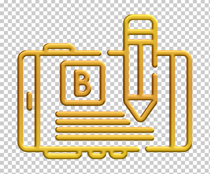 Blog Icon Social Media Icon PNG, Clipart, Blog Icon, Line, Social Media Icon, Text, Yellow Free PNG Download