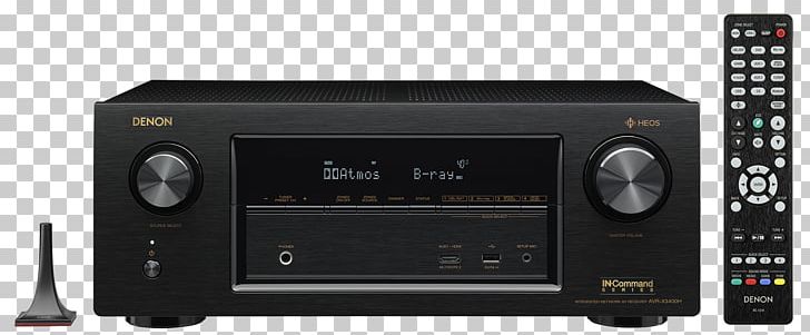 AV Receiver Denon AVR 7.2 Channel AV Network Receiver Home Theater Systems Dolby Atmos PNG, Clipart, 4k Resolution, Audio, Audio Equipment, Audio Receiver, Av Receiver Free PNG Download