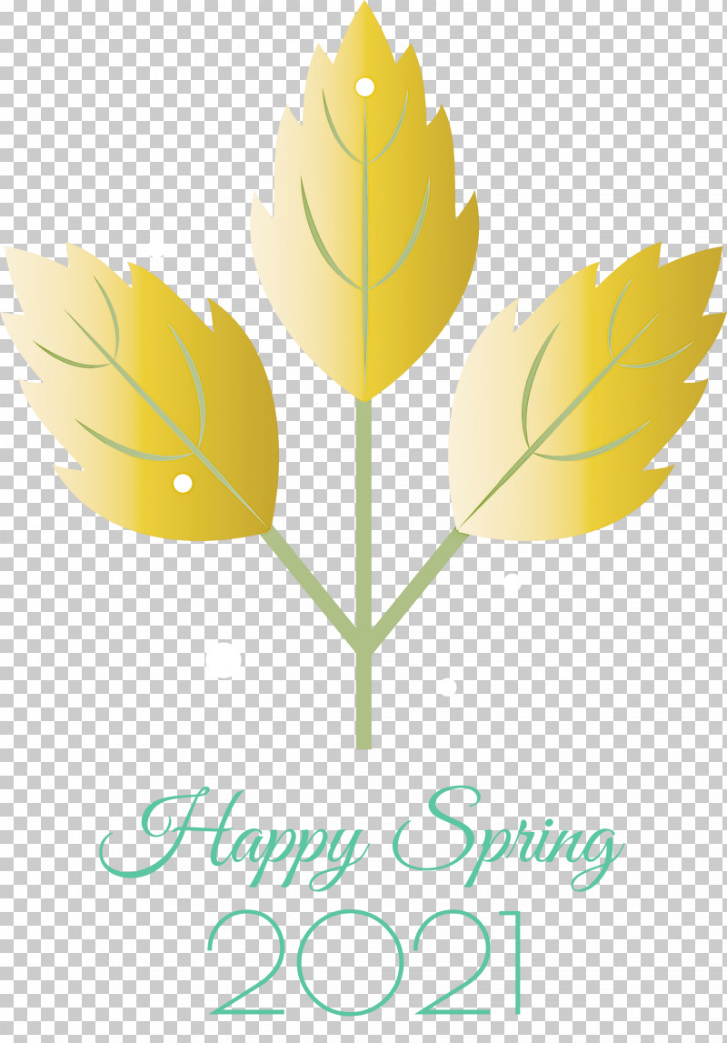2021 Happy Spring PNG, Clipart, 2021 Happy Spring, Drawing, Flower, Leaf, Leaf Painting Free PNG Download