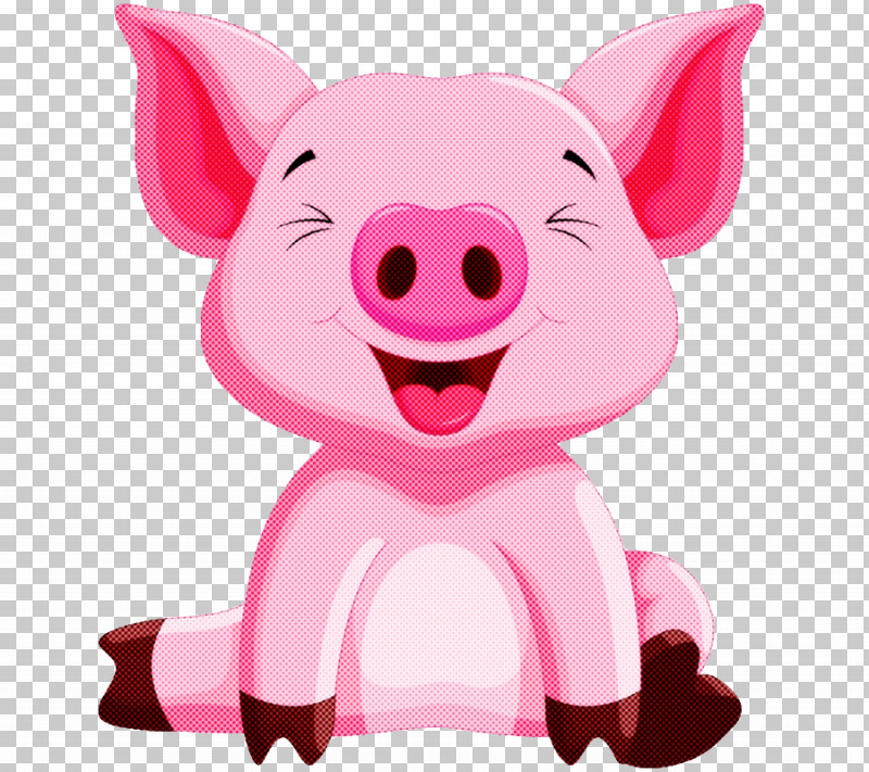 Cartoon Pink Suidae Nose Snout PNG, Clipart, Animation, Cartoon, Livestock, Nose, Pink Free PNG Download