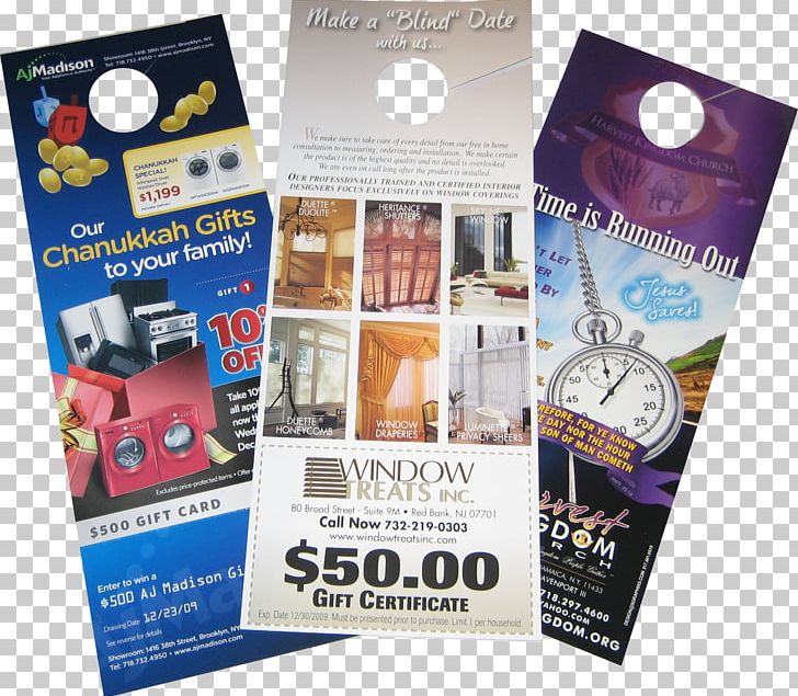 Advertising Door Hanger Paper Printing Cimpress PNG, Clipart, Advertising, Art, Brochure, Business Cards, Cimpress Free PNG Download