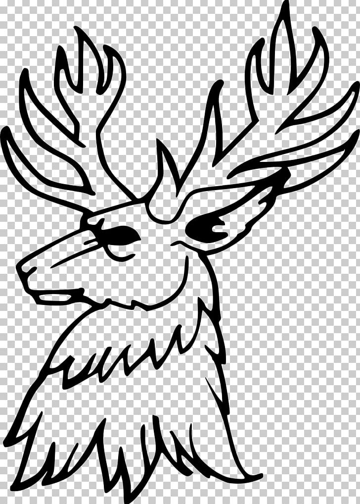 Deer Drawing Silhouette PNG, Clipart, Animals, Antler, Art, Artwork, Beak Free PNG Download