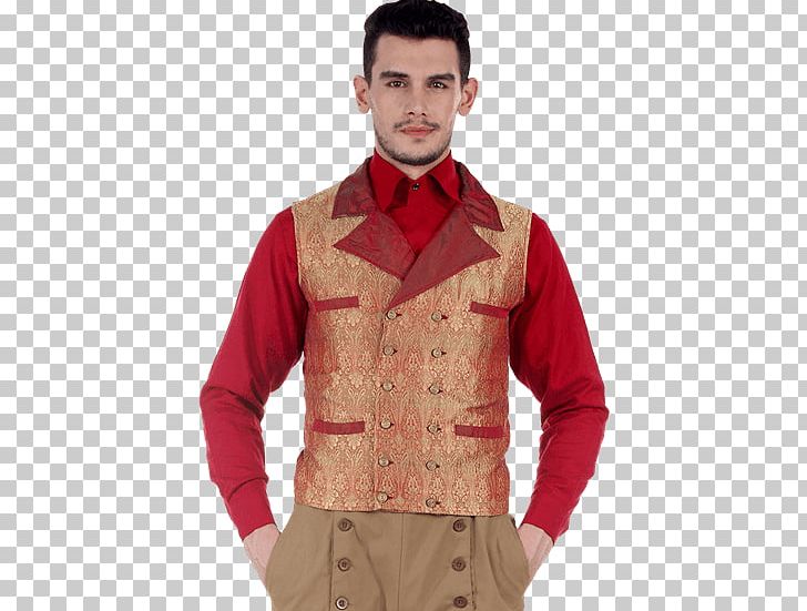 Waistcoat Double-breasted Gilets Clothing Sleeve PNG, Clipart, Abdomen, Brocade, Button, Clothing, Costume Free PNG Download