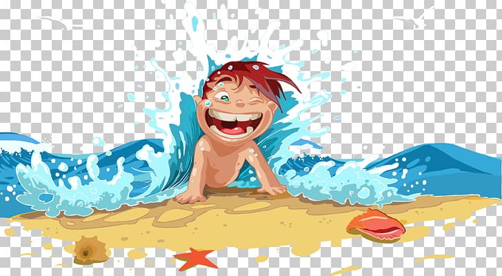 Cartoon Beach PNG, Clipart, Anime, Art, Beach, Boy, Cartoon Free PNG Download