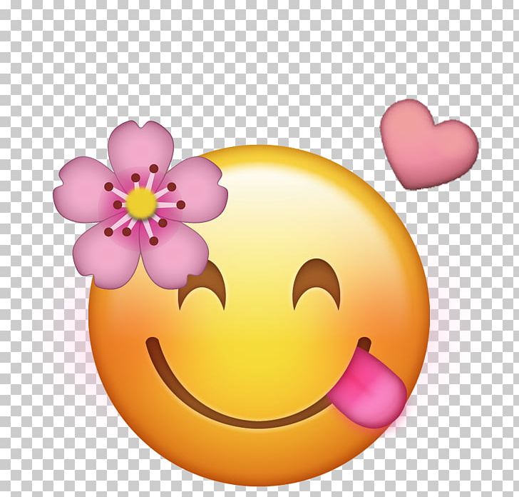 Emoji Iphone Flower Emoticon Png