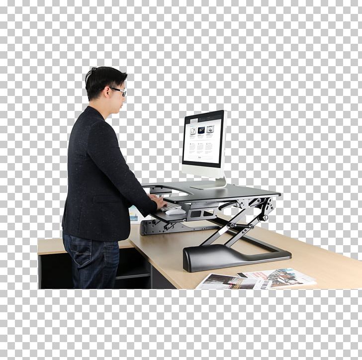 Sit-stand Desk Workstation Desktop Computers PNG, Clipart, 1 E, Angle, Business, Computer, Computer Operator Free PNG Download