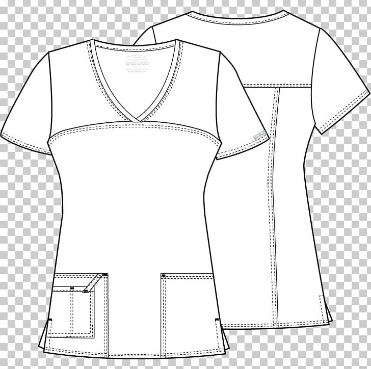 T-shirt Dress Uniform Sleeve Outerwear PNG, Clipart, Angle, Area, Black, Black And White, Cherokee Free PNG Download