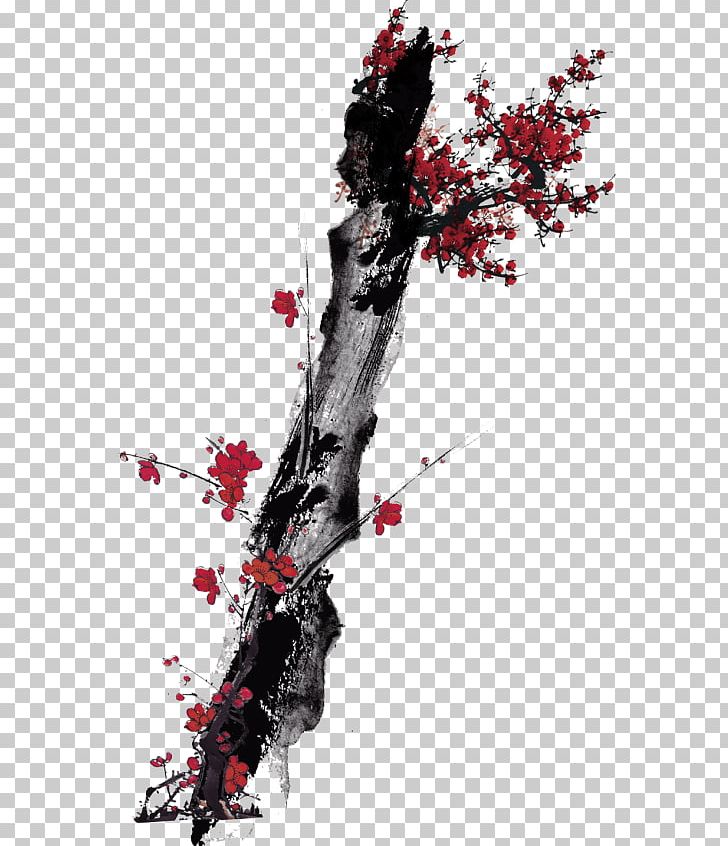 Ink Wash Painting Chinoiserie PNG, Clipart, Branch, Chimonanthus Praecox, Chinoiserie, Creative Work, Download Free PNG Download