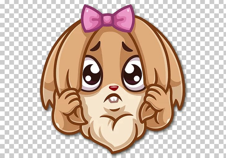 Sticker Telegram VKontakte Odnoklassniki Brand PNG, Clipart, Carnivoran, Cartoon, Cat Like Mammal, Dog Like Mammal, Face Free PNG Download