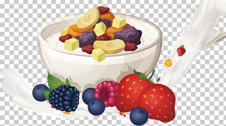 Yogurt Milk Frutti Di Bosco Fruit PNG, Clipart, Apple Fruit, Cartoon, Cuisine, Dairy Product, Dessert Free PNG Download