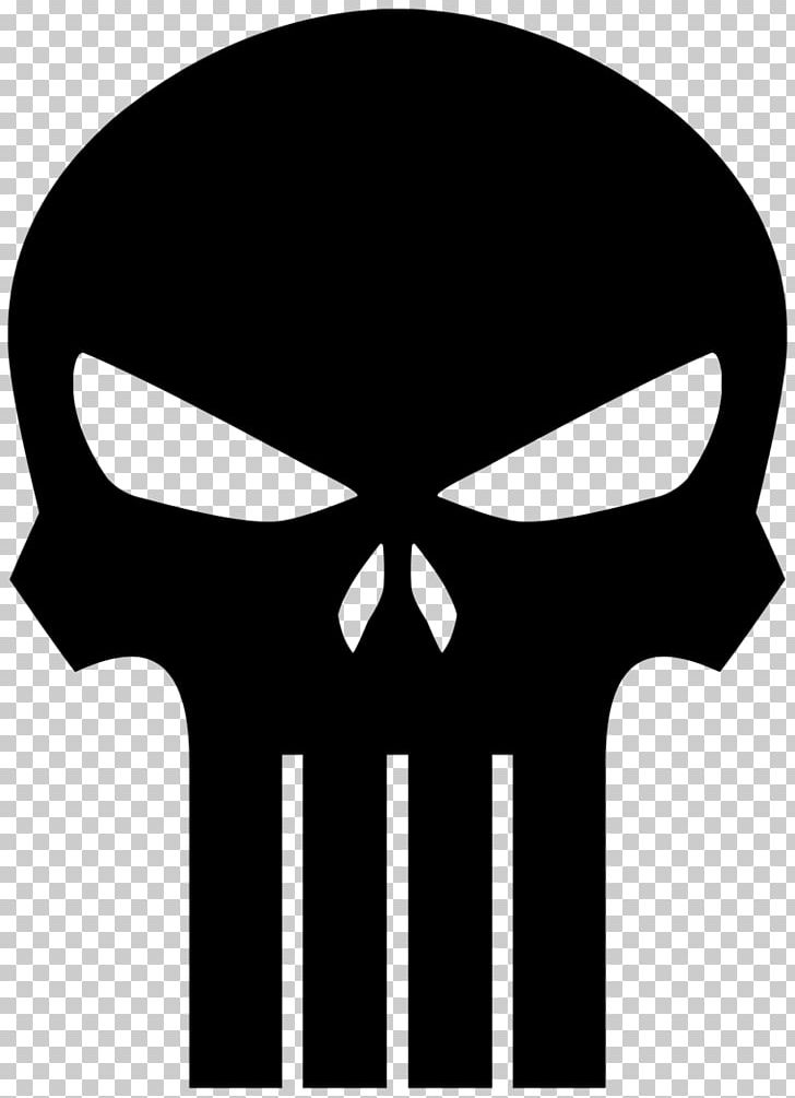 Punisher Logo Art PNG, Clipart, Art, Black And White, Bone, Comic, Daredevil Free PNG Download