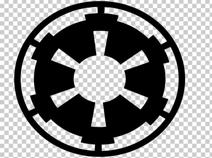 Galactic Empire Star Wars Stormtrooper Logo PNG, Clipart, Area, Black And White, Circle, Decal, Emblem Free PNG Download