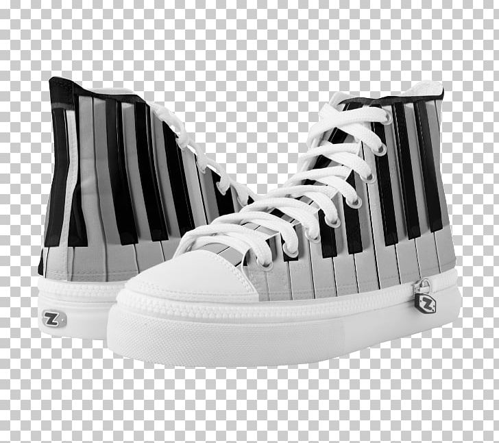 High-top Sneakers Shoe Musical Keyboard Piano PNG, Clipart, Black, Black And White, Canvas, Cross Training Shoe, Footwear Free PNG Download