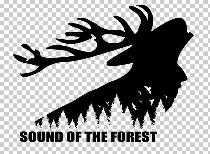 Logo Reindeer Sound Of The Forest Silhouette Graphic Design PNG, Clipart, Antler, Artwork, Black And White, Brand, Cartoon Free PNG Download