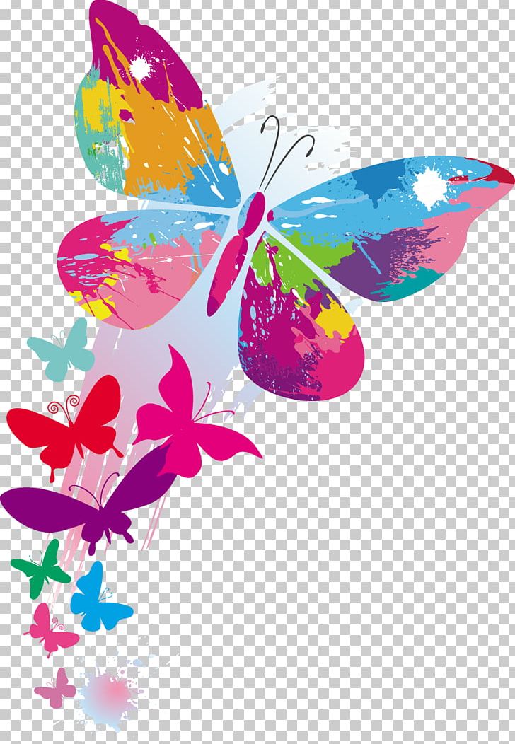 Butterfly Stock Illustration Color PNG, Clipart, Background, Bright, Butterfly Pattern, Col, Color Pencil Free PNG Download