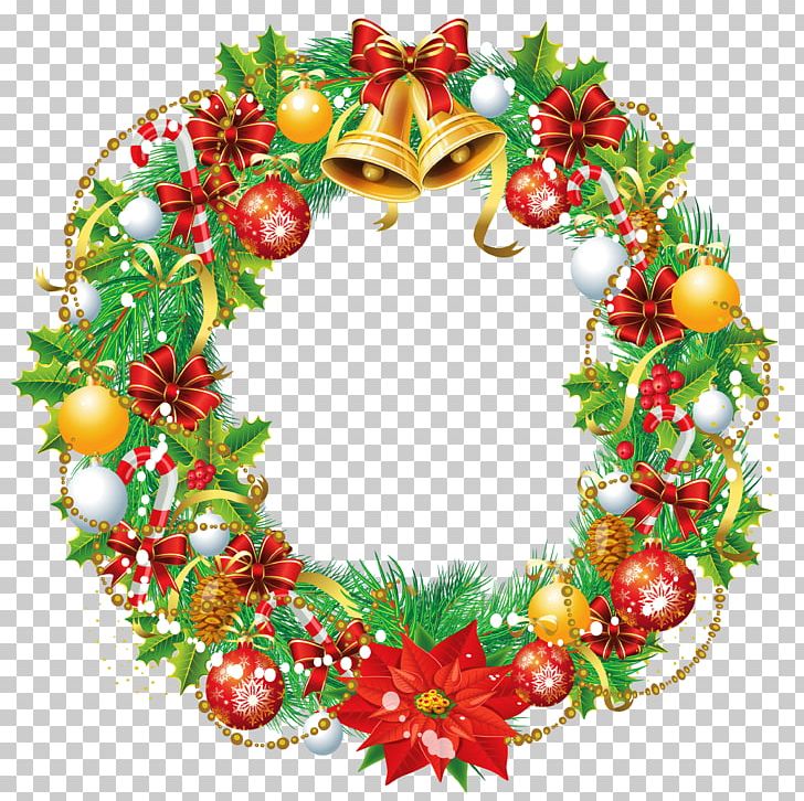 Christmas Wreath Cartoon Santa Claus Stock Illustration PNG, Clipart, Cartoon, Christmas, Christmas Clipart, Christmas Decoration, Christmas Ornament Free PNG Download