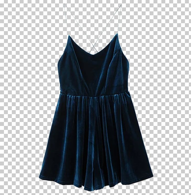 Velvet Dress Spaghetti Strap Clothing Romper Suit PNG, Clipart, Blue, Clothing, Cocktail Dress, Day Dress, Dress Free PNG Download