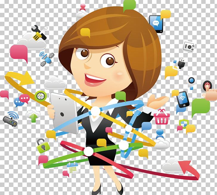 Cartoon White-collar Worker Animation Illustration PNG, Clipart, Cartoon, Child, Cloud, Comics, Computer Network Free PNG Download