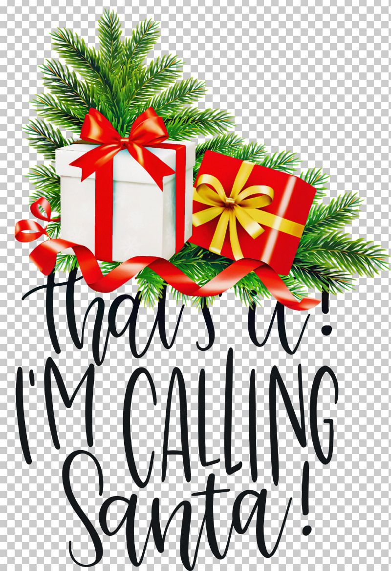 Calling Santa Santa Christmas PNG, Clipart, Calling Santa, Christmas, Christmas Card, Christmas Day, Christmas Ornament Free PNG Download
