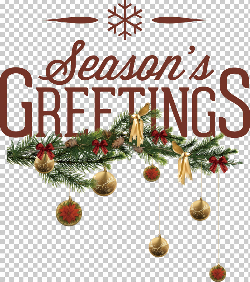 Seasons Greetings Christmas Winter PNG, Clipart, Bauble, Christmas, Christmas Day, Christmas Tree, Conifers Free PNG Download