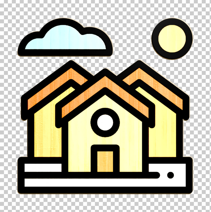 Houses Icon Neighborhood Icon In The Village Icon PNG, Clipart, Houses Icon, In The Village Icon, Line, Neighborhood Icon, Symbol Free PNG Download