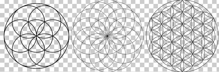 Sacred Geometry Overlapping Circles Grid Symbol PNG, Clipart, Area, Art, Bicycle Wheel, Black And White, Body Mind Free PNG Download