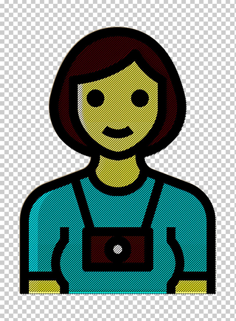 Occupation Woman Icon Tourist Icon Photographer Icon PNG, Clipart, Animation, Cartoon, Green, Occupation Woman Icon, Photographer Icon Free PNG Download