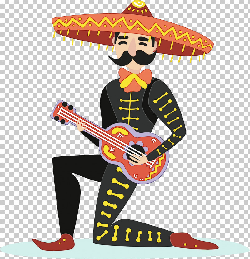 Guitar PNG, Clipart, Guitar, Paint, Profession, Sombrero, Watercolor Free PNG Download