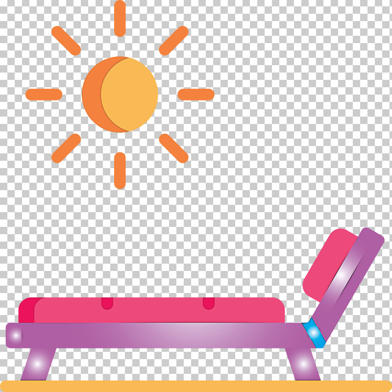 Beach Chair Summer PNG, Clipart, Beach Chair, Furniture, Magenta, Orange, Pink Free PNG Download
