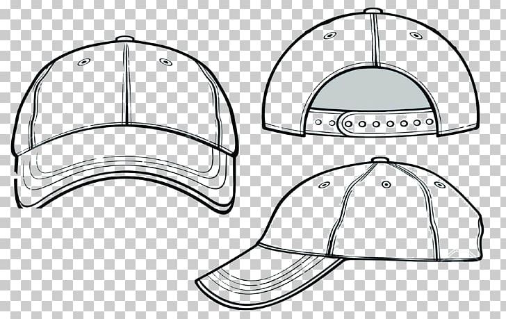 Baseball Cap Graphics Hat PNG, Clipart, Angle, Area, Baseball, Baseball Cap, Black And White Free PNG Download