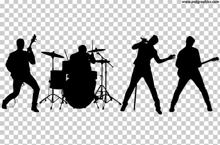 Rock Band Silhouette Musical Ensemble PNG, Clipart, Angle, Band, Black, Black And White, Brand Free PNG Download