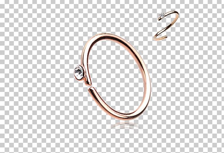 Earring Nose Piercing Gold Surgical Stainless Steel PNG, Clipart, Bead, Body Jewellery, Body Jewelry, Body Piercing, Cartilage Free PNG Download