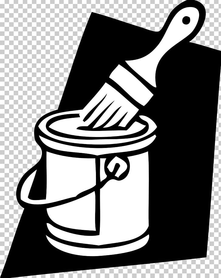 Painting House Painter And Decorator PNG, Clipart, Art, Artwork, Black And White, Black Brush Cliparts, Brush Free PNG Download