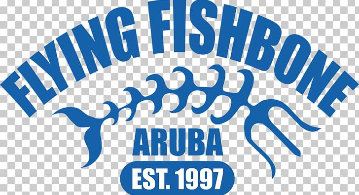 Flying Fishbone Restaurant Menu Seafood Logo PNG, Clipart, Amenity, Area, Aruba, Blue, Brand Free PNG Download
