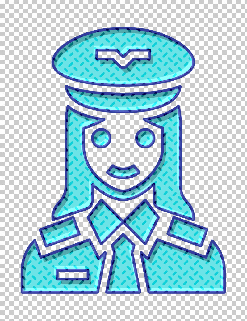 Pilot Icon Occupation Woman Icon PNG, Clipart, Aqua, Occupation Woman Icon, Pilot Icon, Turquoise Free PNG Download