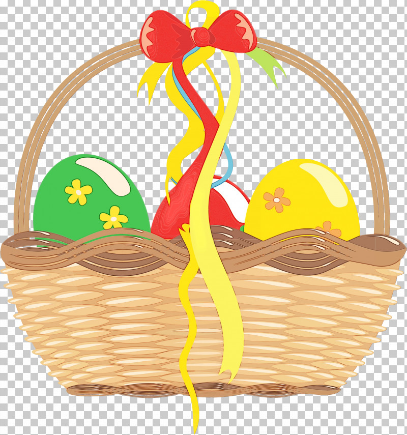 Yellow Basket Gift Basket Picnic Basket Storage Basket PNG, Clipart, Basket, Gift Basket, Hamper, Home Accessories, Paint Free PNG Download