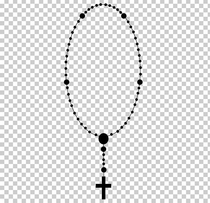 Rosary Prayer Beads PNG, Clipart, Apostles Creed, Area, Ave Maria, Black, Black And White Free PNG Download