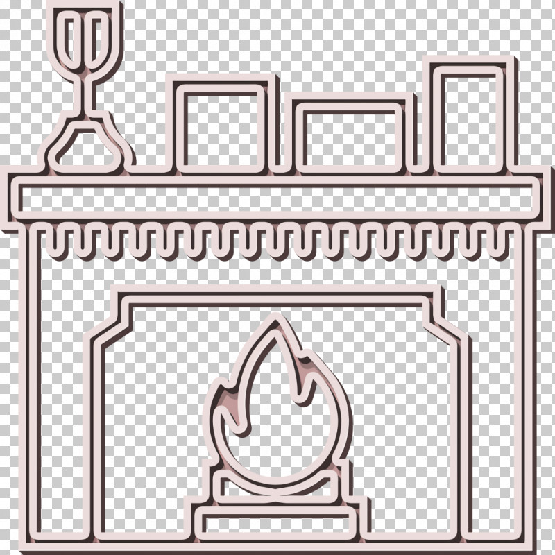 Household Set Icon Fireplace Icon Chimney Icon PNG, Clipart, Cartoon, Chimney Icon, Fireplace Icon, Furniture, Geometry Free PNG Download