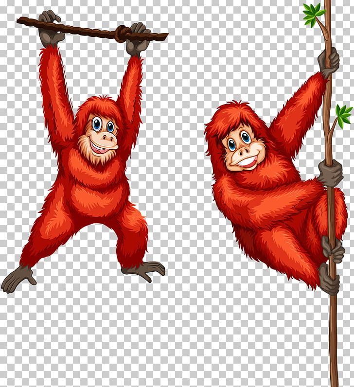Orangutan Illustration PNG, Clipart, Animals, Art, Cartoon, Drawing, Encapsulated Postscript Free PNG Download
