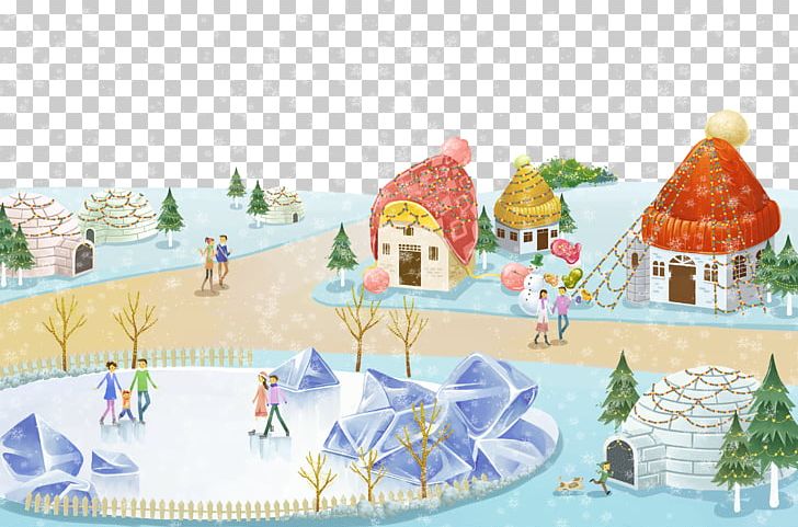 Lidong Winter Christmas Illustration PNG, Clipart, Amusement Park, Art, Cartoon, Christmas, Download Free PNG Download