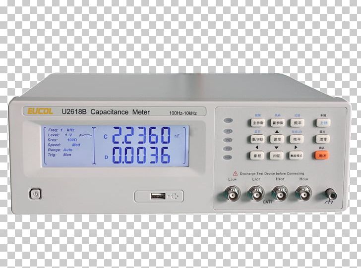 Electronics Capacitance Meter Multimeter Capacitor PNG, Clipart, Amplifier, Audio Receiver, Capacitance, Capacitance Meter, Capacitor Free PNG Download