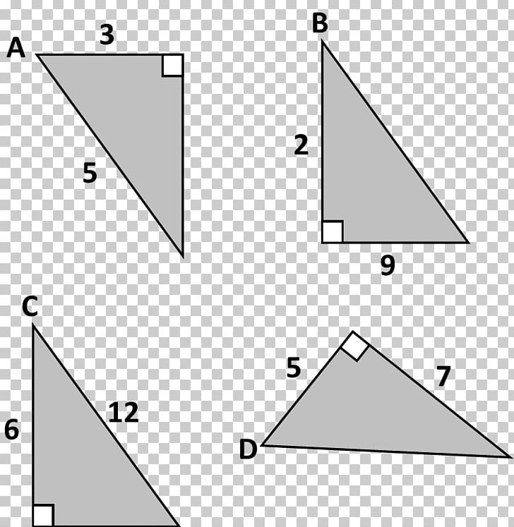 Triangle Mathematics Pythagorean Theorem Trigonometry Sine PNG, Clipart, Angle, Area, Art, Black And White, Circle Free PNG Download